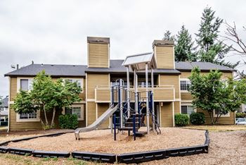 our apartments have a playground with a slide